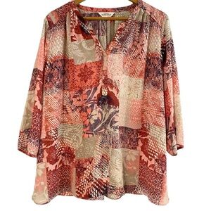 Northern Reflection Blouse, 2X